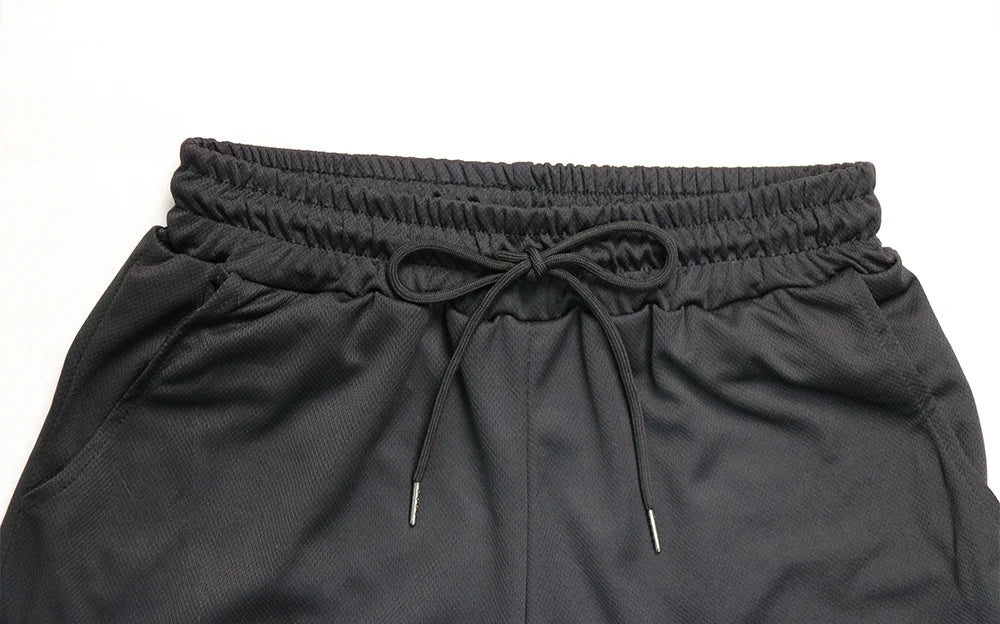 Bermuda de corrida masculina Calça de duas camadas Estampada Guts